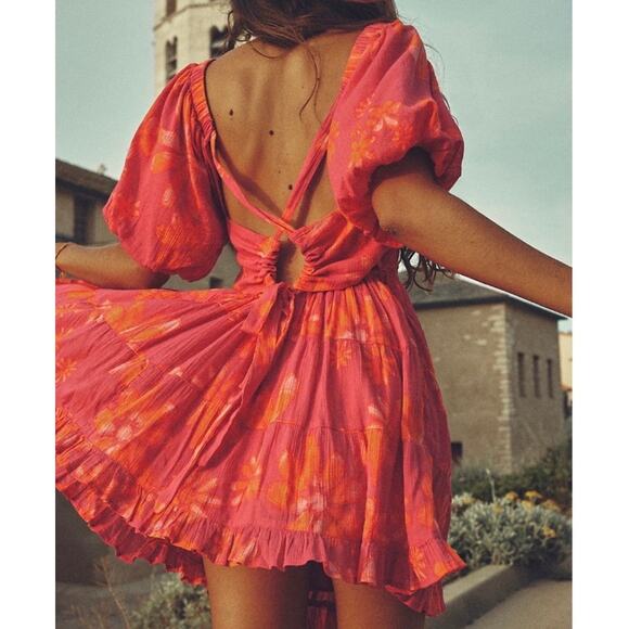 Free People NWT Perfect Day Printed Floral Dress size Large - Picture 2 of 8